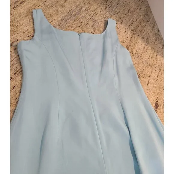 Liz Claiborne 100% Silk Dress Suit Blazer Lined Blue Size 10 2 Piece Office - Picture 11 of 16